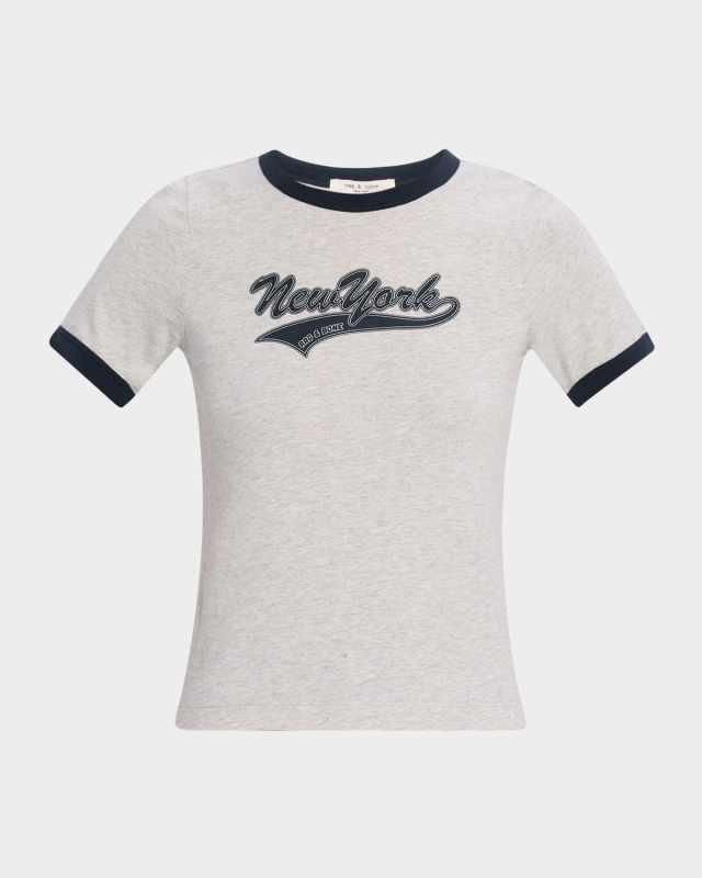 Mica Short-Sleeve New York Ringer Tee